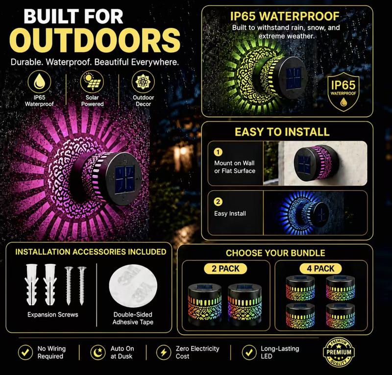 Solar Mandala Projection Light