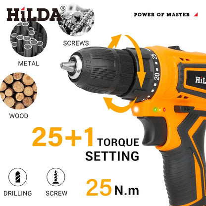 21V Cordless Power Drill