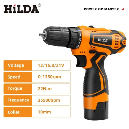 21V Cordless Power Drill