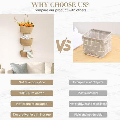 Dozy Woven 3-Tier Door Organizer