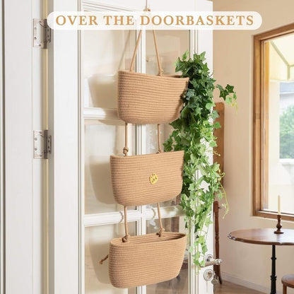 Dozy Woven 3-Tier Door Organizer