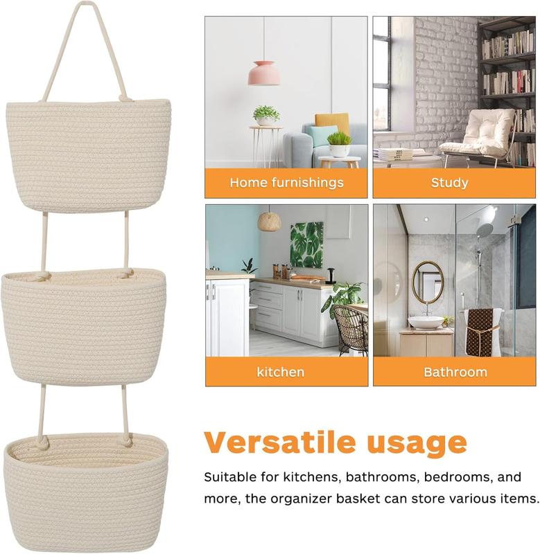 Dozy Woven 3-Tier Door Organizer