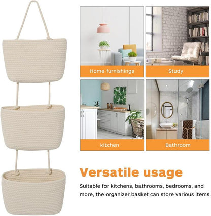 Dozy Woven 3-Tier Door Organizer