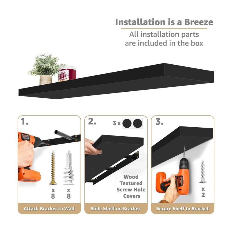 Dozy Extra-Long Floating Shelves